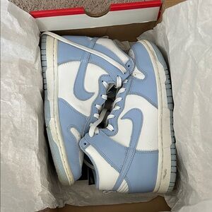 Nike Sky Blue and White High-Tops